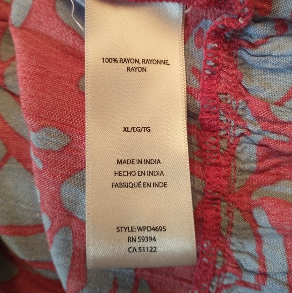 Beach Lunch Lounge dress with shoulder ties Coral Reef - Picture 5 of 6